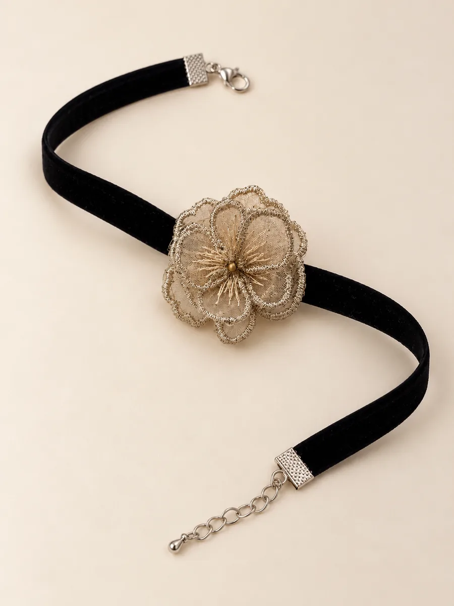 Choker Siena en negro de Ann Estacio — foto 2