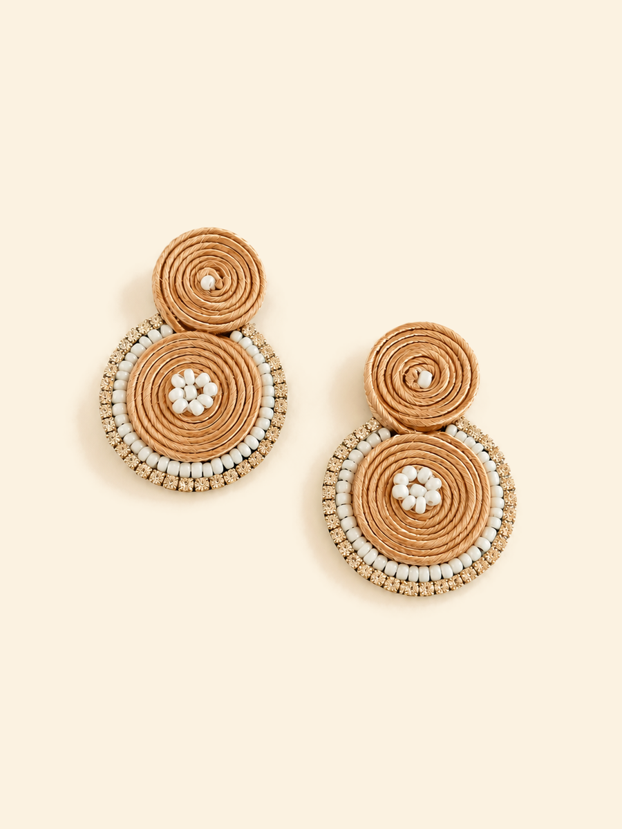 Pendientes Caracola en latte de Ann Estacio — foto 2
