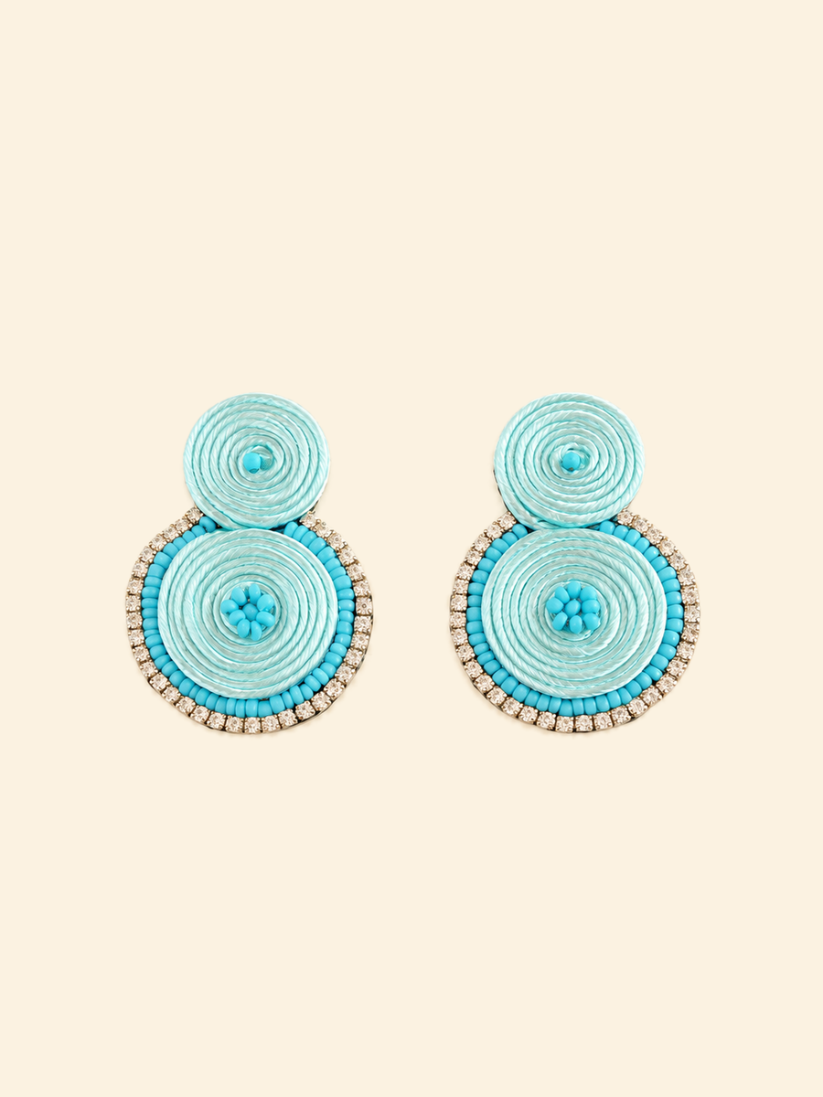 Pendientes Caracola en celeste de Ann Estacio — foto 1
