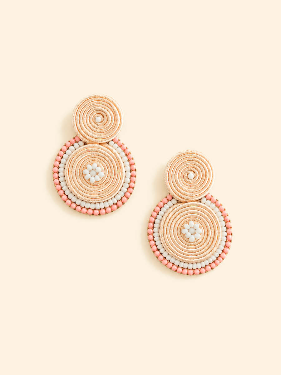 Pendientes Caracola en rosa de Ann Estacio — foto 2