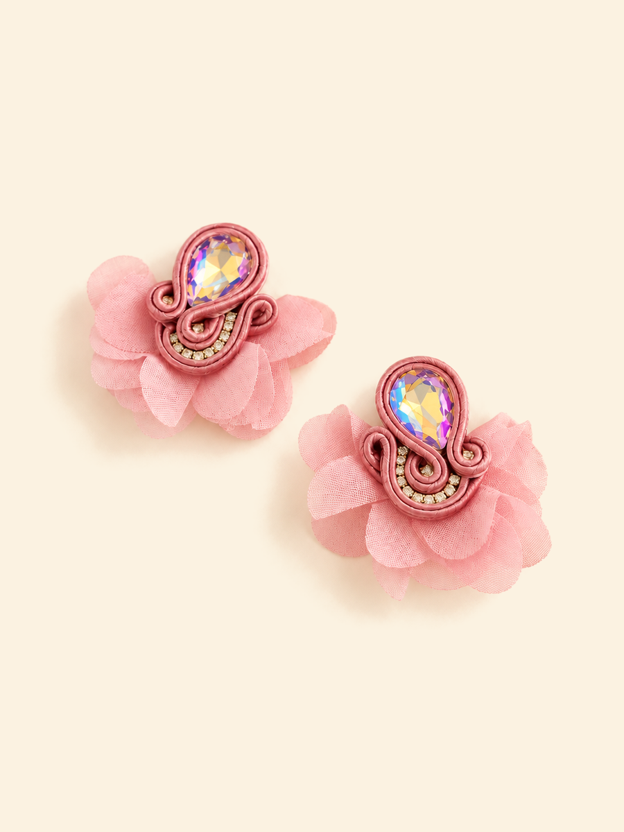 Pendientes Sakura en rosa de Ann Estacio — foto 2